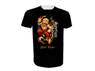 เสื้อยืดลายมวยไทย สวยงาม เพิ่มชื่อได้ตามต้องการ : KNTSHCUST-024