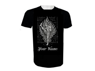 เสื้อยืดลายมวยไทย สวยงาม เพิ่มชื่อได้ตามต้องการ : KNTSHCUST-030