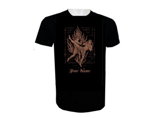 เสื้อยืดลายมวยไทย สวยงาม เพิ่มชื่อได้ตามต้องการ : KNTSHCUST-031