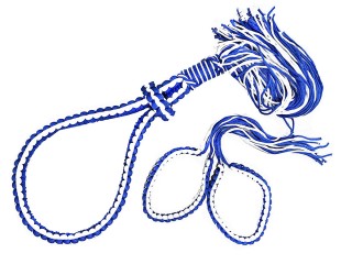 มงคล + ประเจียด มวยโบราณ รำมวย คีตะมวยไทย สำหรับเด็ก : ขาว-น้ำเงิน