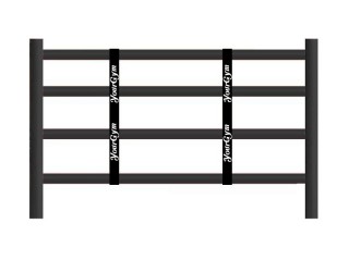 อุปกรณ์เวทีมวย กันสะบัดเชือกเวทีมวย ครบชุด 8 เส้น Screen - สีดำ