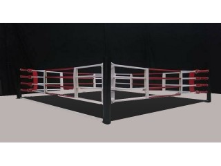 สั่งทำ เวทีมวยติดพื้น Floor Boxing ring คุณภาพสูง เกรด A 3.5x3.5 m